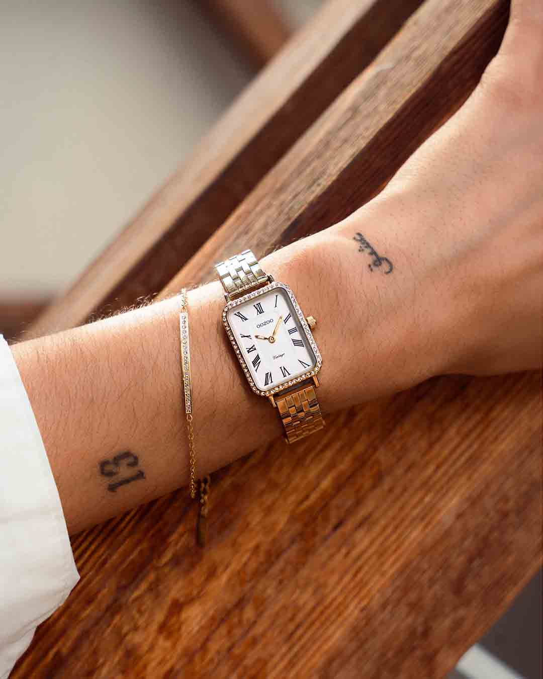 OOZOO Vintage Gold Stainless Steel Bracelet C20414